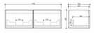 Cicero 1200mm Wall Hung Vanity