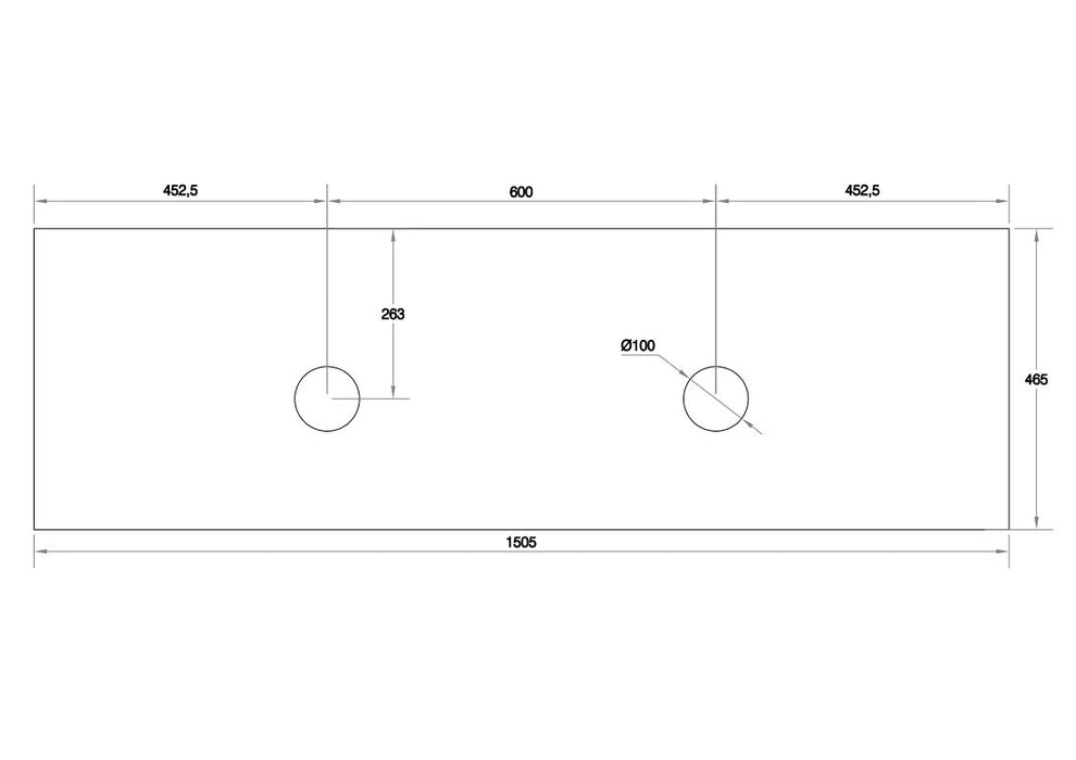 Cicero 1500mm Wall Hung Vanity