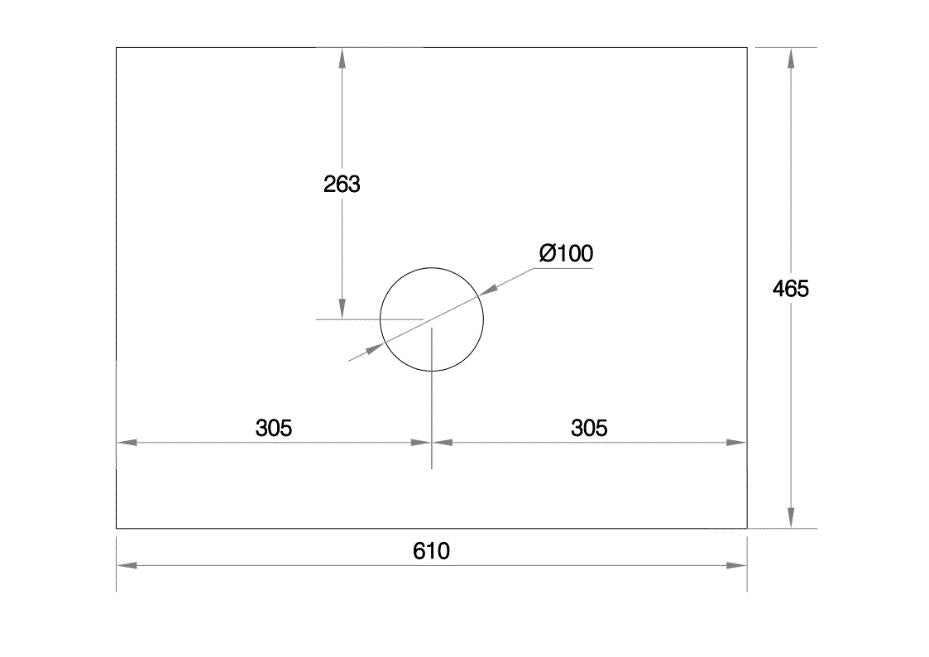 Cicero 600mm Wall Hung Vanity