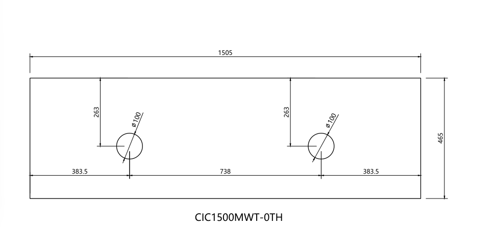 Cicero 1500mm Wall Hung Vanity