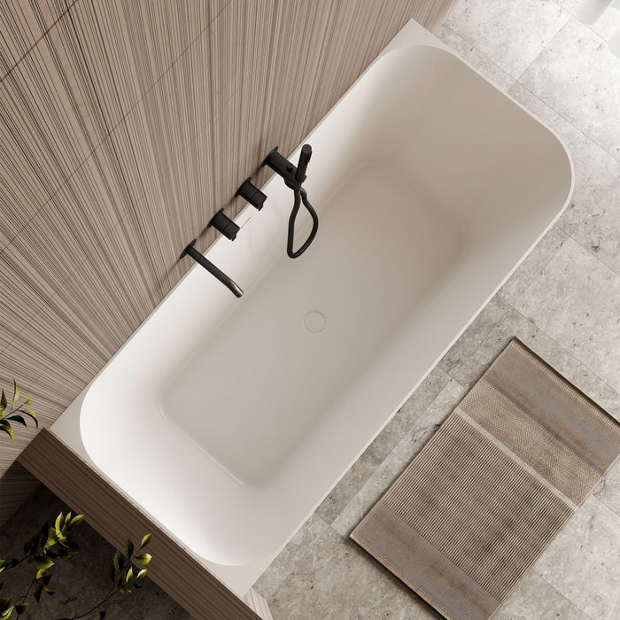 Ashton Corner Back To Wall Bath — Cassa Design