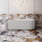 V-Groove Corner Back To Wall Bath Matte White