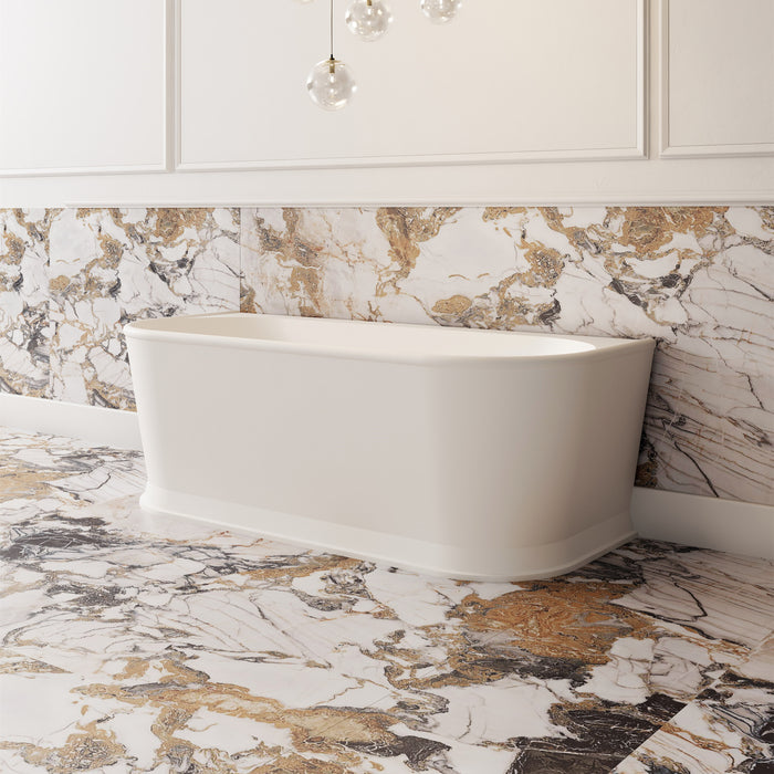 Westminster Back To Wall Freestanding Bath