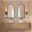 Archied 450mm Framed Shaving Cabinet | Matte Black