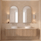 Archied 450mm Framed Shaving Cabinet | Brushed Nickel