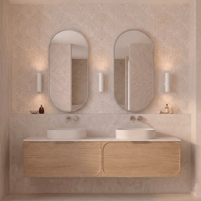 Elli Pill 450mm Framed Shaving Cabinet | Brushed Nickel
