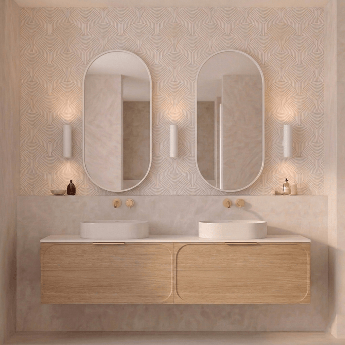 Elli Pill 450mm Framed Shaving Cabinet | Matte White
