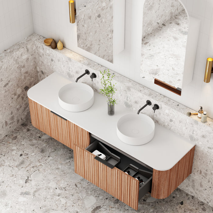 V-Groove 1800mm Wall Hung Vanity