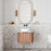 V-Groove 600mm Wall Hung Vanity