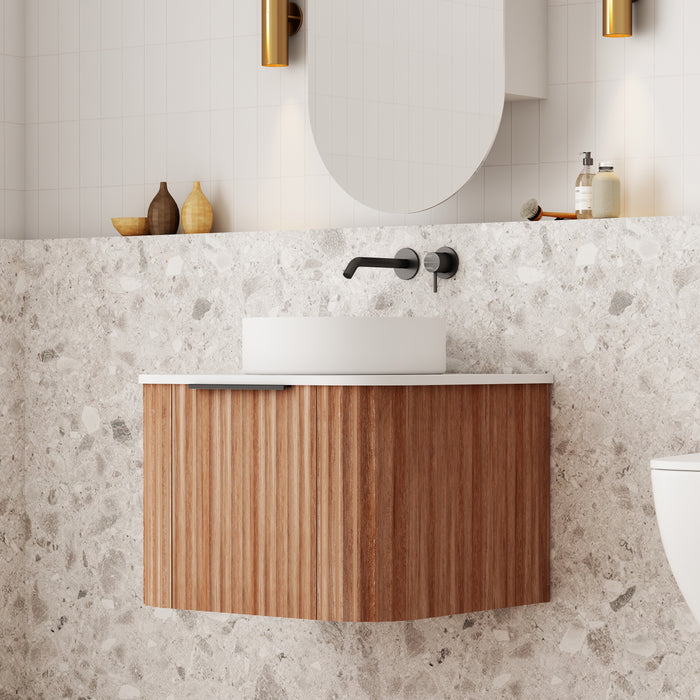 V-Groove 600mm Wall Hung Vanity